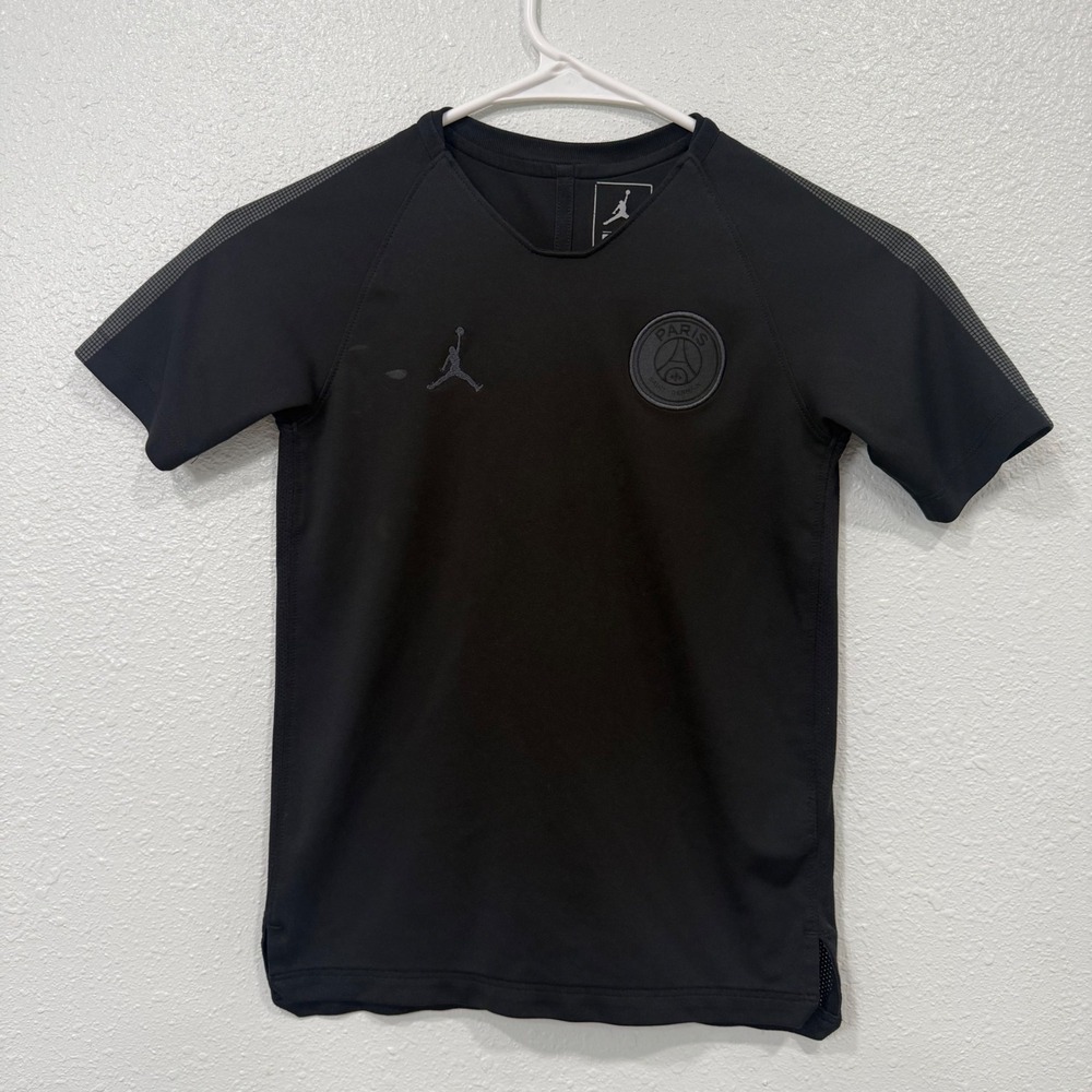 Jordan‎ PSG Paris Saint-Germain Kids Soccer Jersey Black Small Jumpman Logo